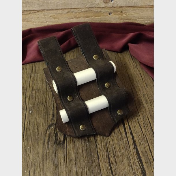 Double Scrollholder - DARK BROWN