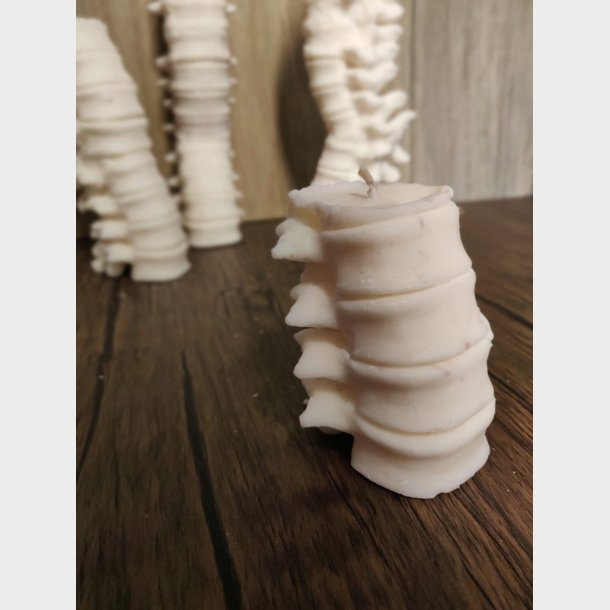 Small Spine Candle - IVORY